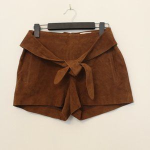 Pleather Sezane high waisted shorts